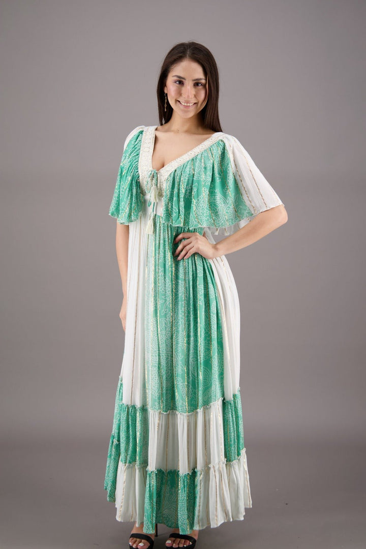 Serenity Scoop Tie Maxi 24903 - Advance Apparels Inc