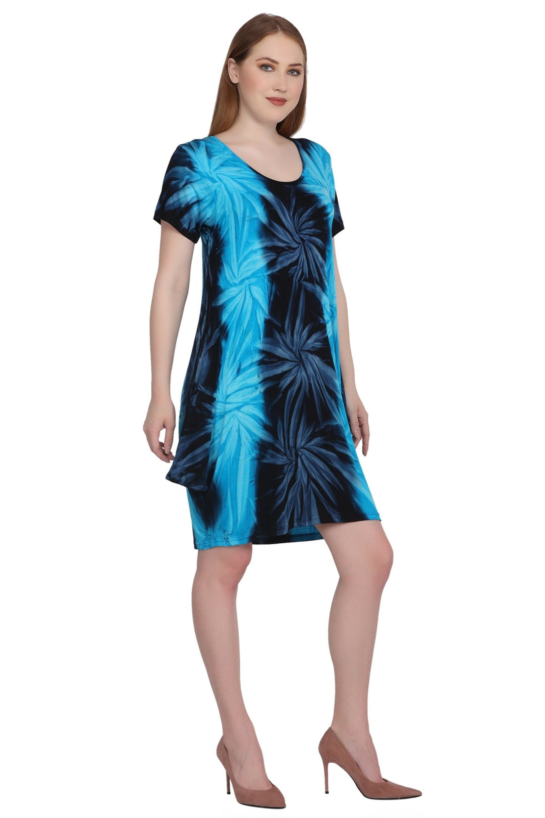 Short Dress With Cap Sleeves SPD74 - Advance Apparels Inc