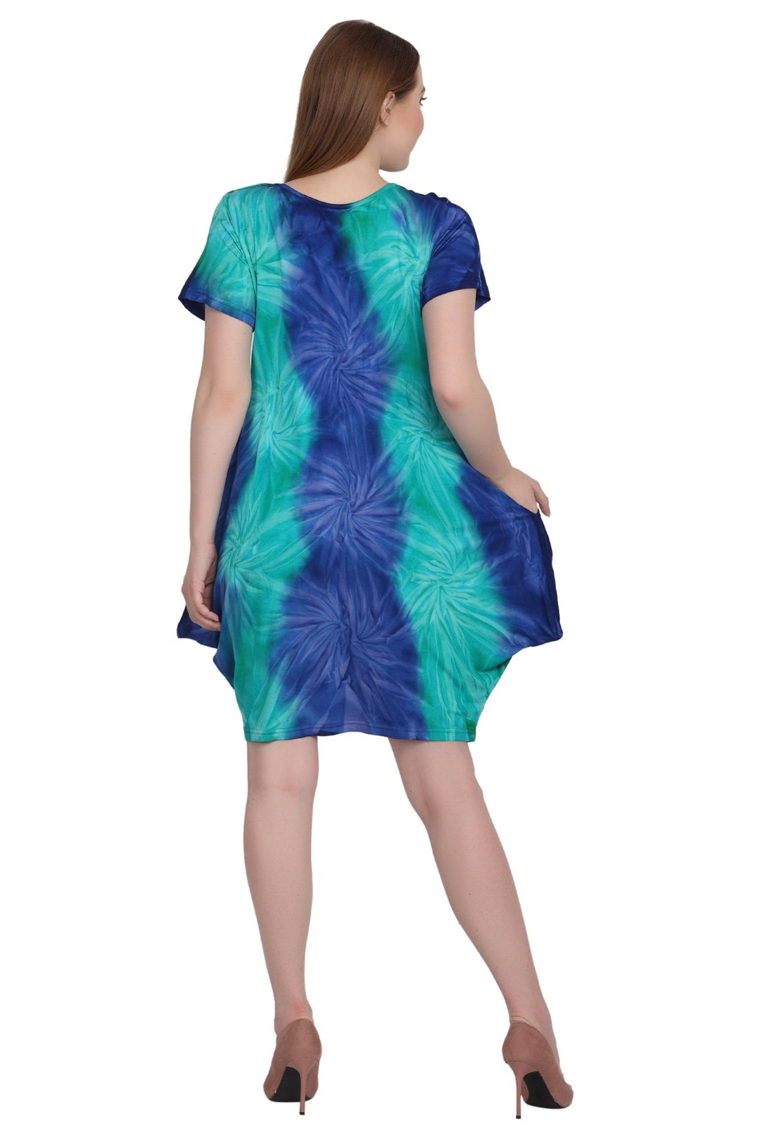 Short Dress With Cap Sleeves SPD74 - Advance Apparels Inc