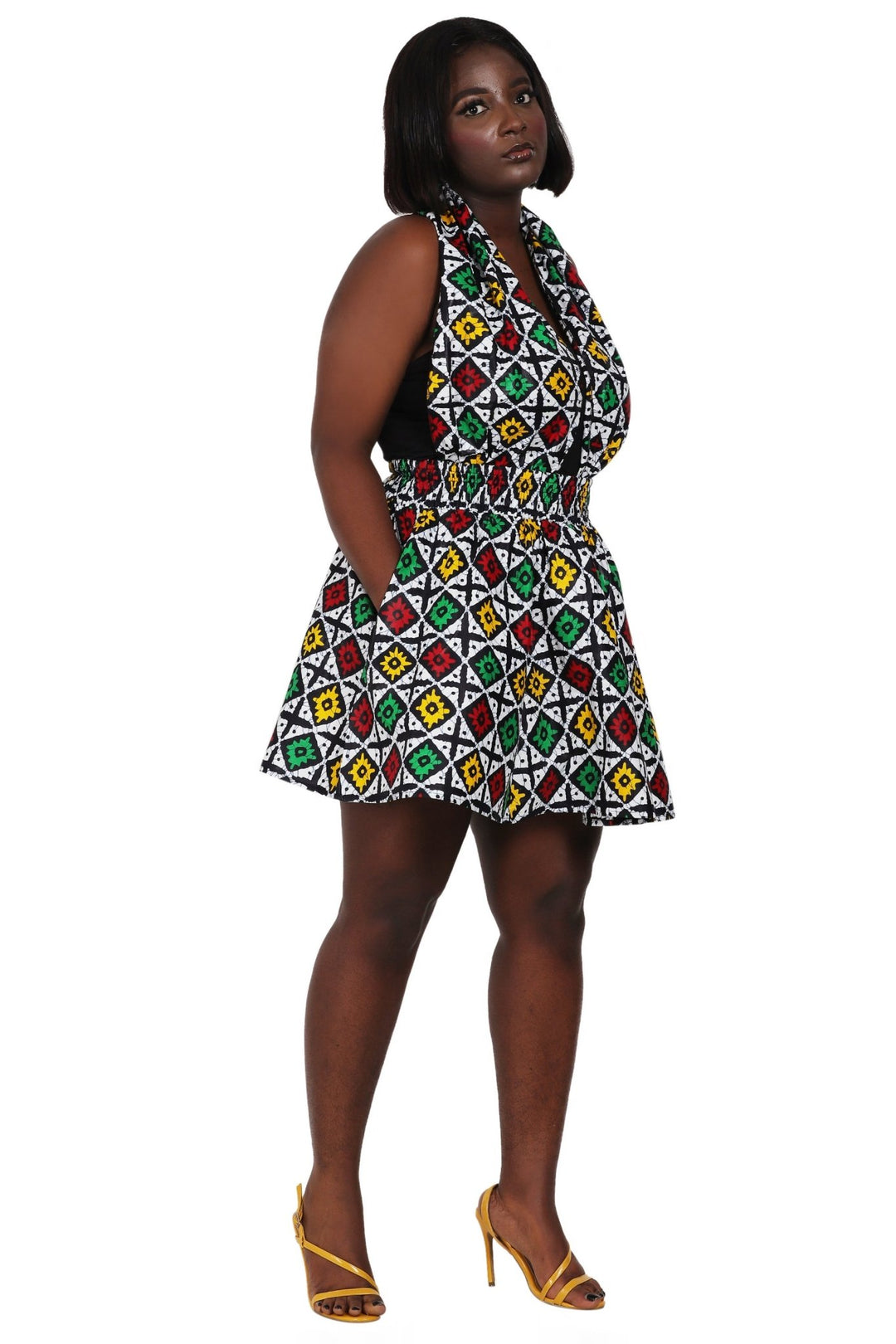 Short Length African Print Skirt One Size Fits Most 16412 - Advance Apparels Inc