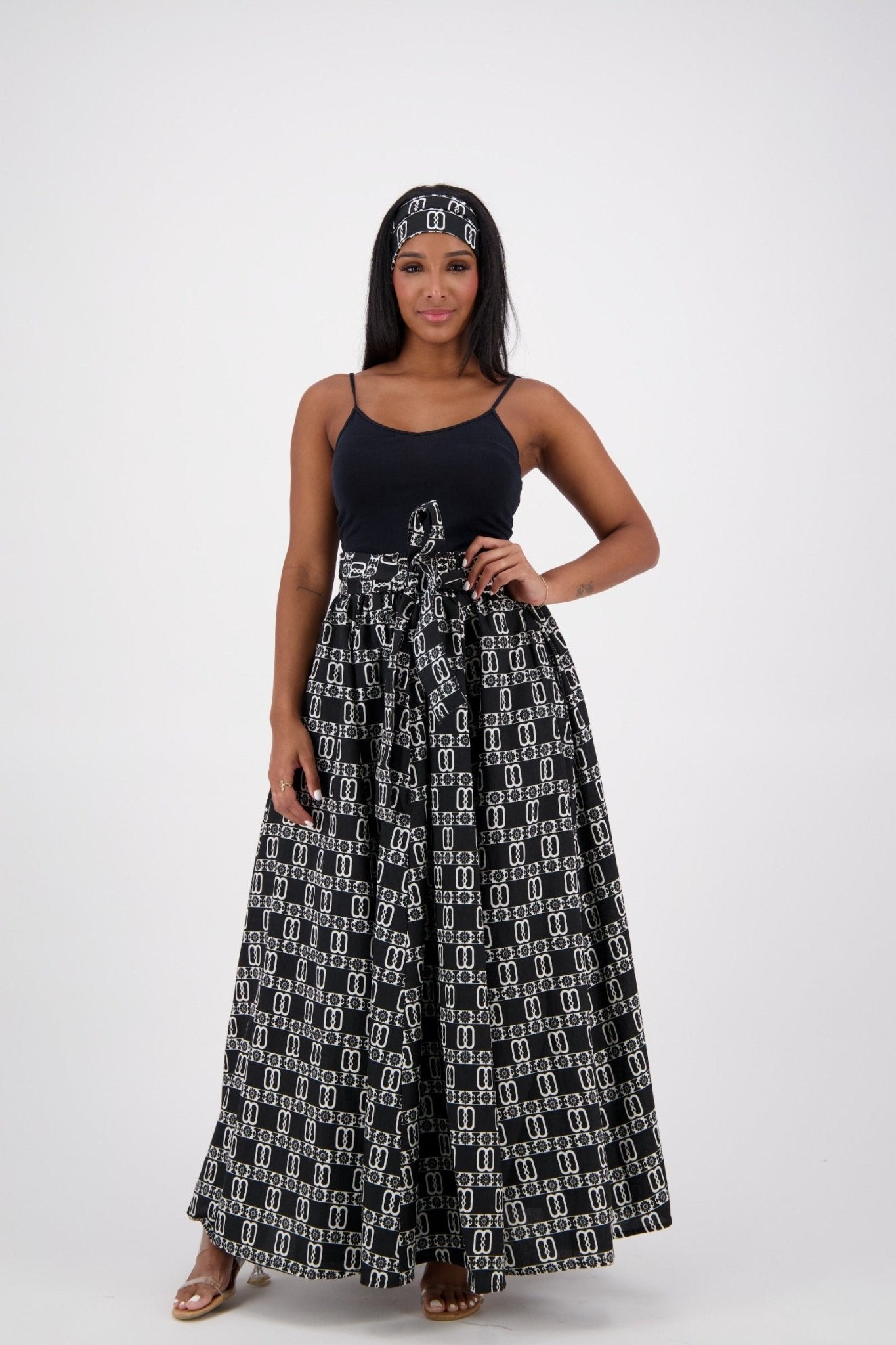 SIlk/Poly Blend Long Maxi Skirt 24317-B076 - Advance Apparels Inc