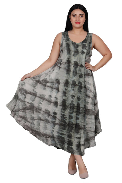 Sleeveless Tie Dye Beach Dress 522138R - Advance Apparels Inc