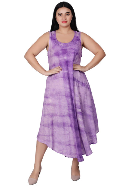 Sleeveless Tie Dye Beach Dress 522138R - Advance Apparels Inc