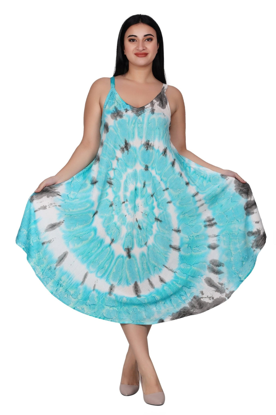 Spaghetti Strap Tie Dye Dress 482174 - Advance Apparels Inc