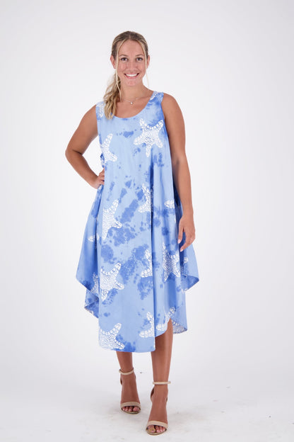 Starfish Pattern Beach Dress 17148 - Advance Apparels Inc