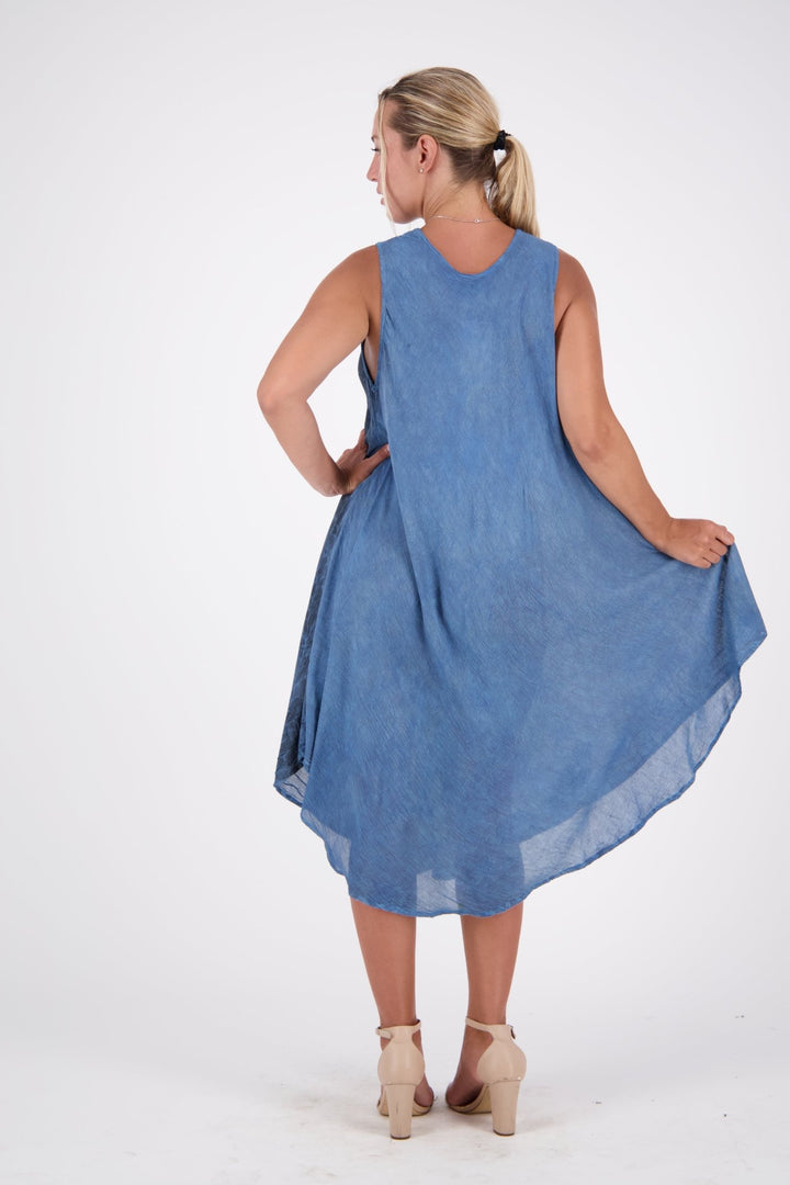 Stonewash Beach Dress 482151R - Advance Apparels Inc