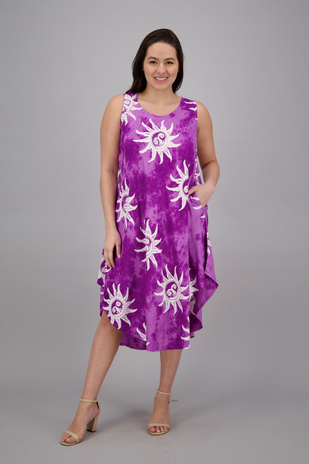 Sun Printed Beach Dress 17147 - Advance Apparels Inc