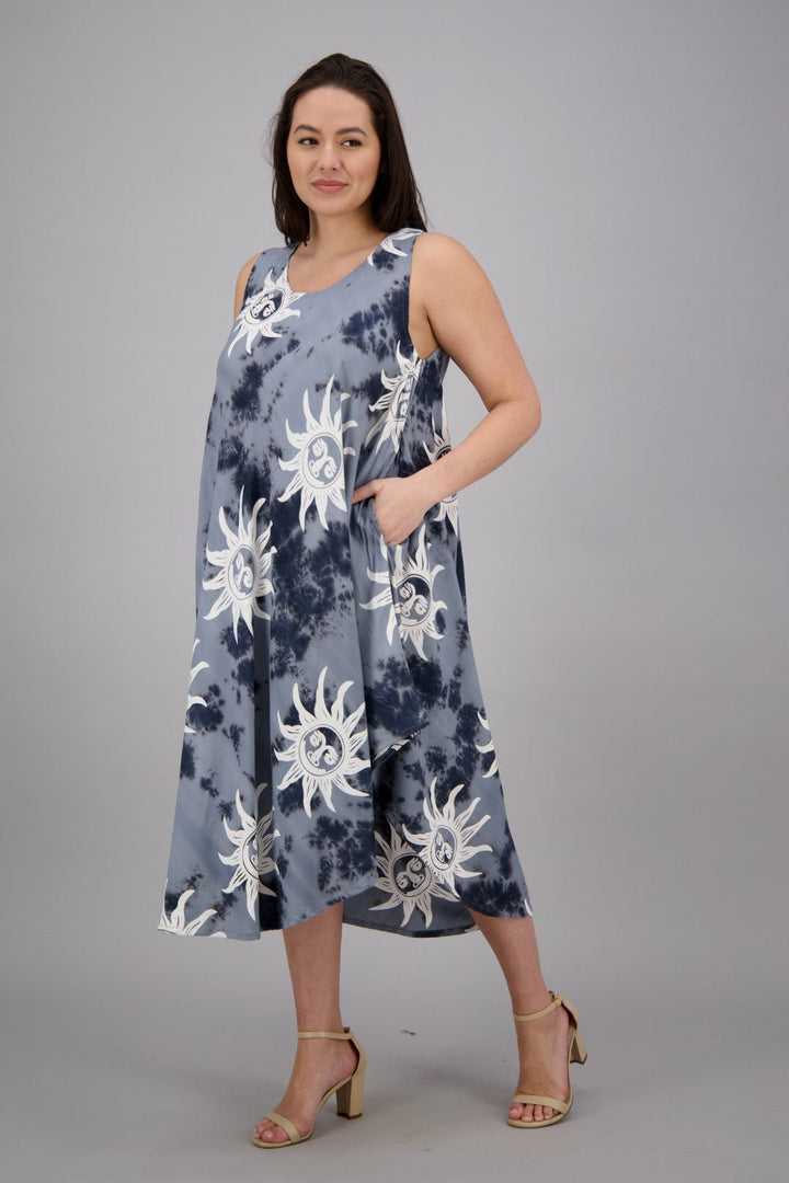 Sun Printed Beach Dress 17147 - Advance Apparels Inc