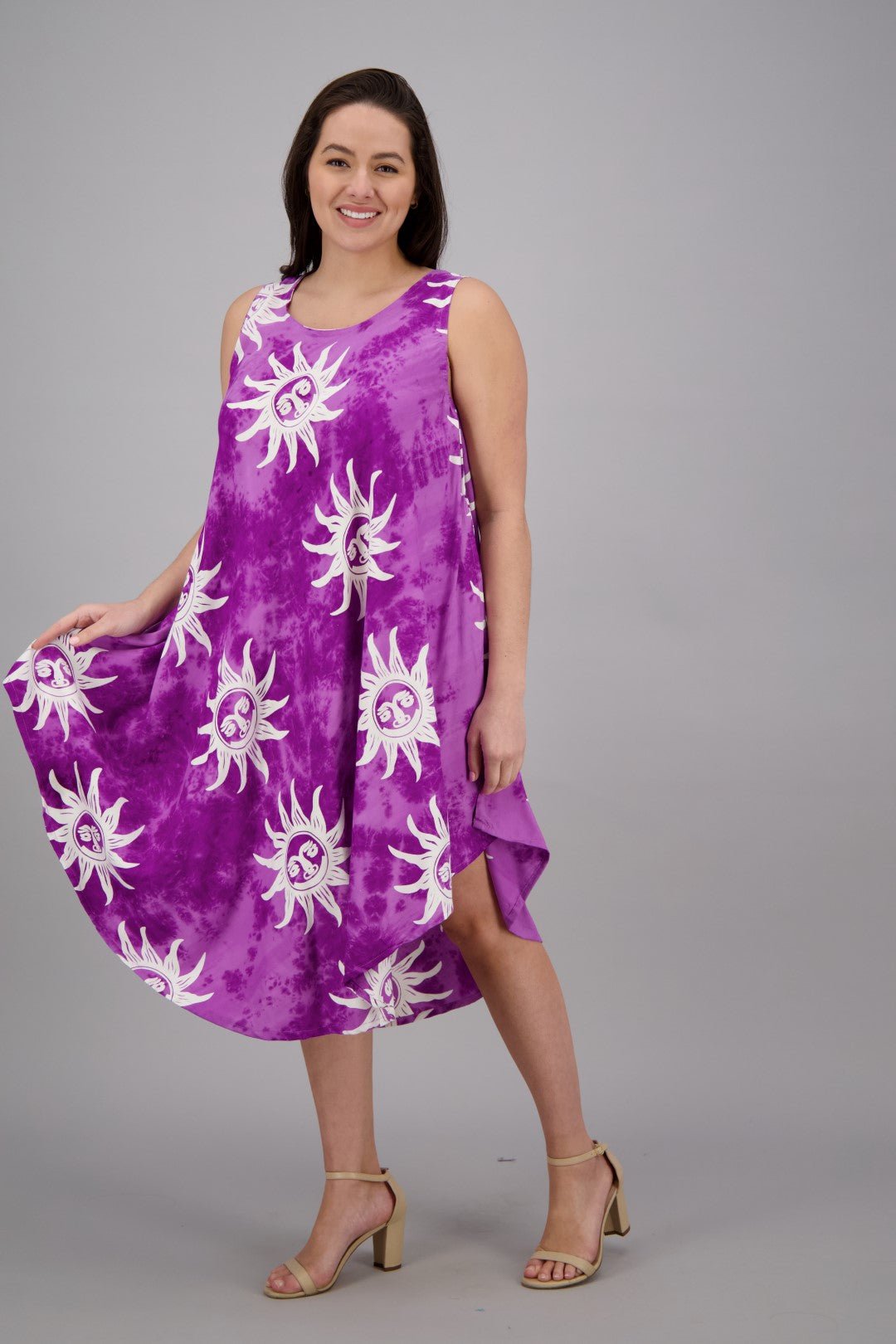 Sun Printed Beach Dress 17147 - Advance Apparels Inc