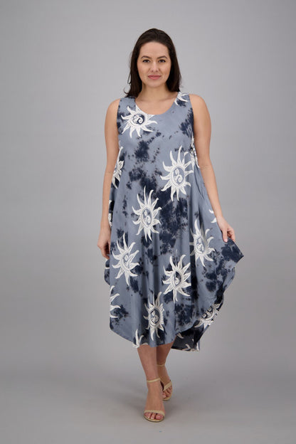 Sun Printed Beach Dress 17147 - Advance Apparels Inc