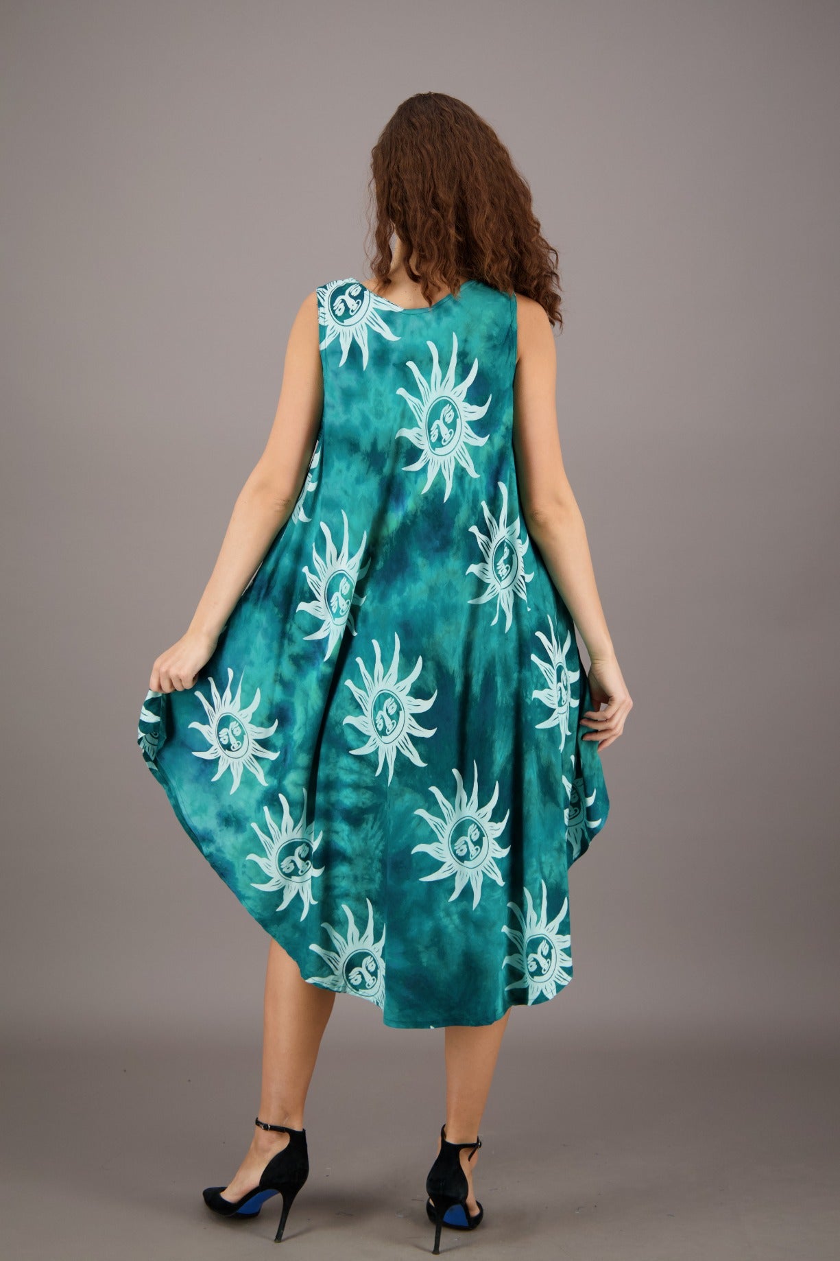 Sun Printed Beach Dress 17147 - Advance Apparels Inc