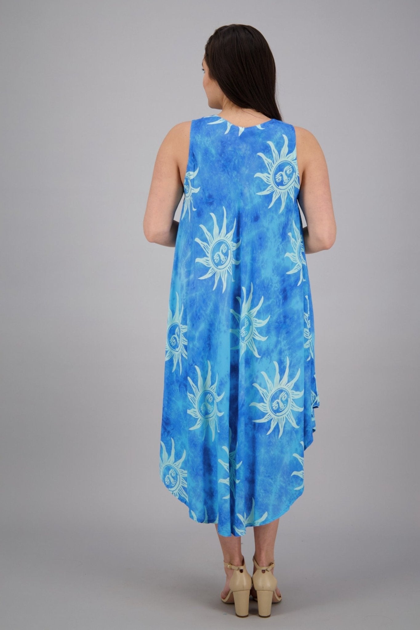 Sun Printed Beach Dress 17147 - Advance Apparels Inc