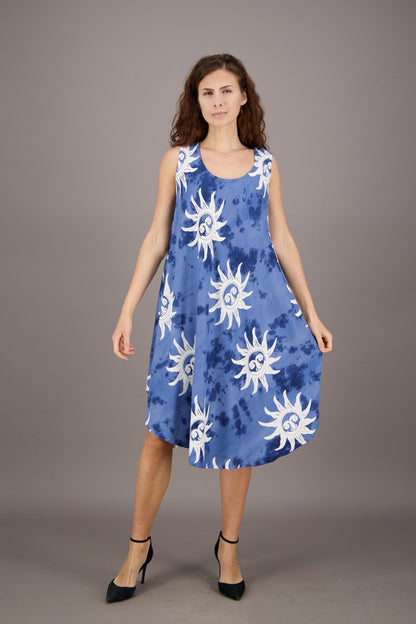 Sun Printed Beach Dress 17147 - Advance Apparels Inc