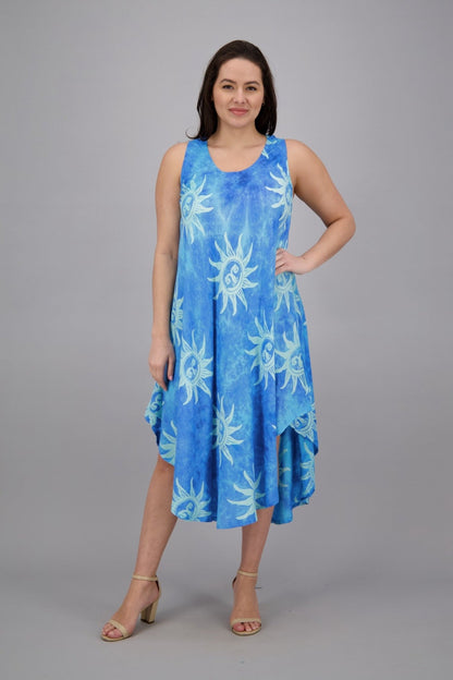 Sun Printed Beach Dress 17147 - Advance Apparels Inc