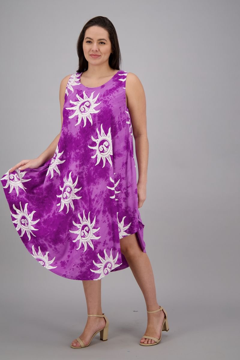 Sun Printed Beach Dress 17147 - Advance Apparels Inc