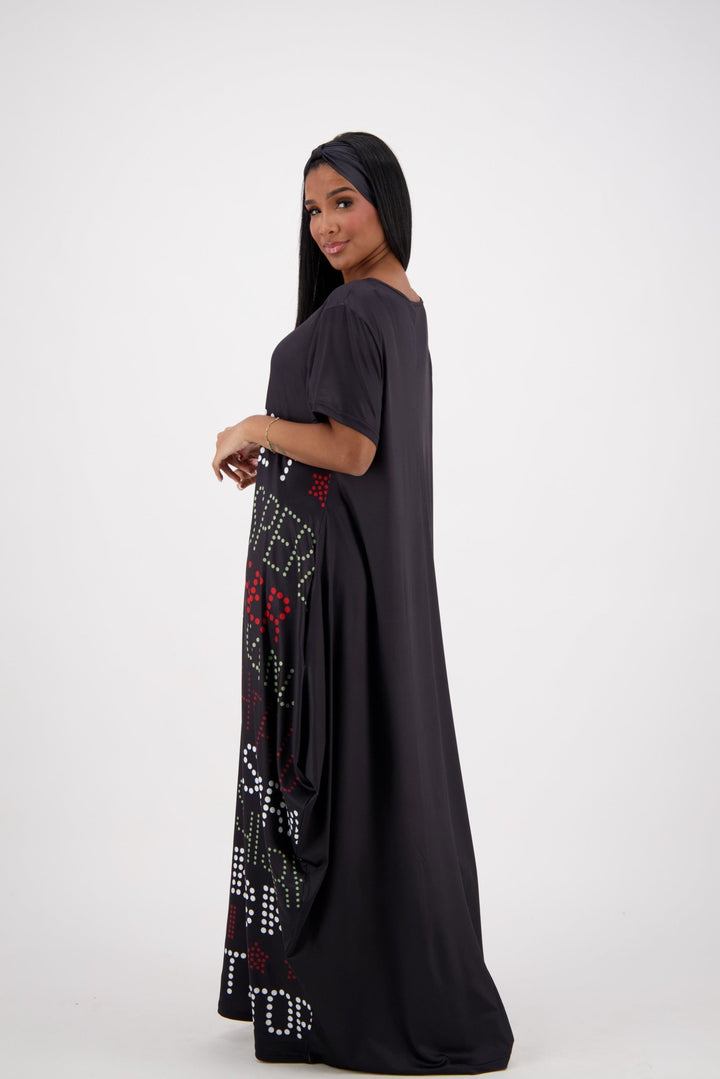 "They Whisper" Print Kaftan CH8853 - Advance Apparels Inc