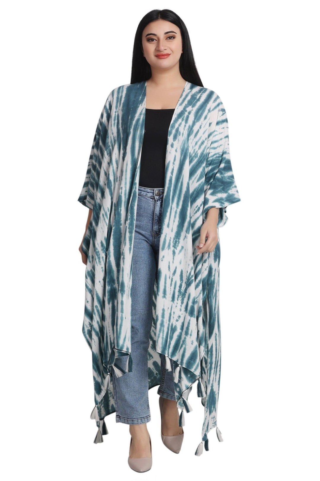 Tie Dye Beach Cover-Up Kimono 22035 - Advance Apparels Inc