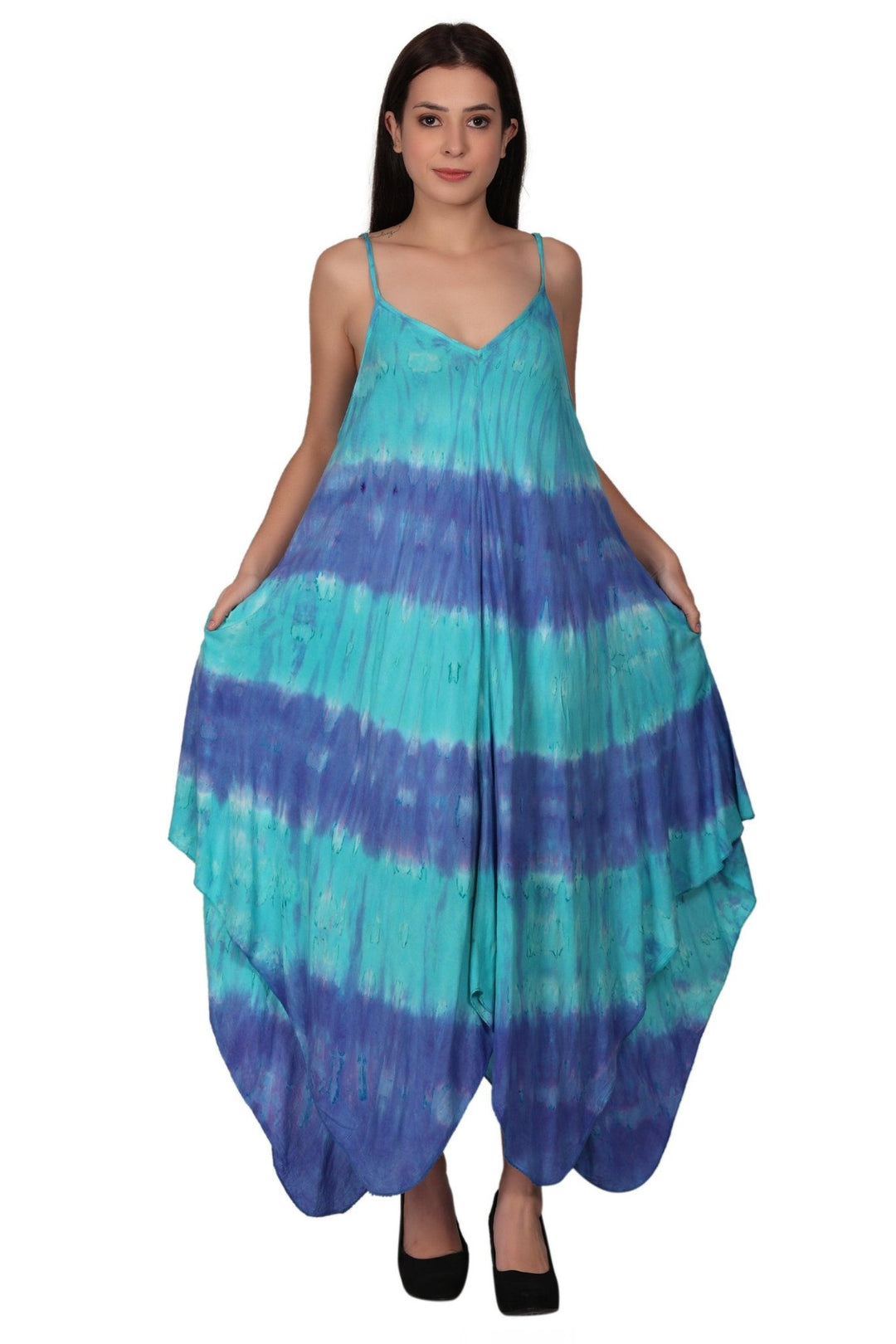 Tie Dye Faux Jumper Dress JD20108 - Advance Apparels Inc