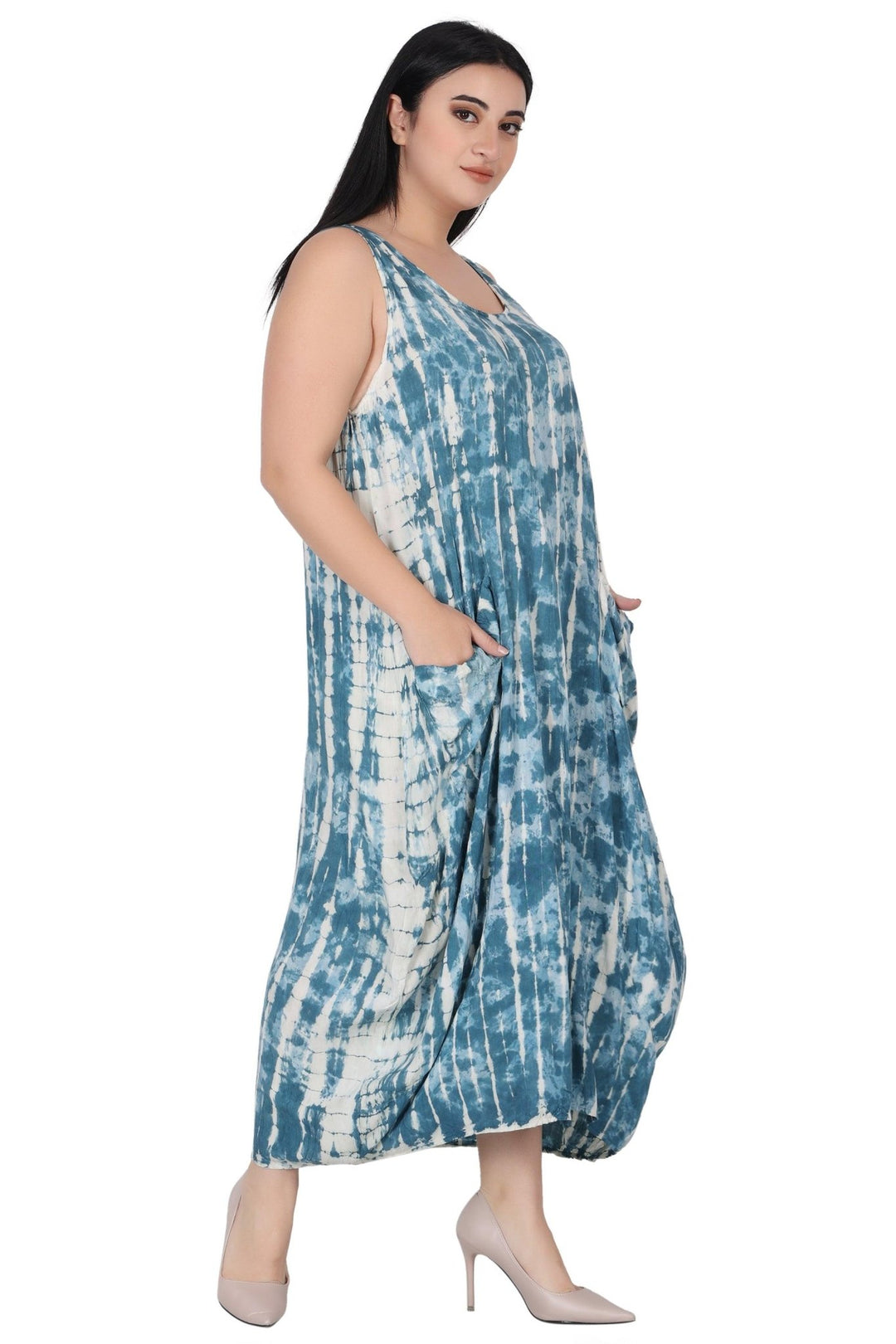 Tie Dye Maxi Dress w/ Pockets 522124 - Advance Apparels Inc