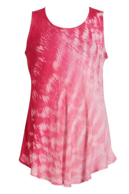 Tie Dye Scooped Neck Tank Top 18806 - Advance Apparels Inc