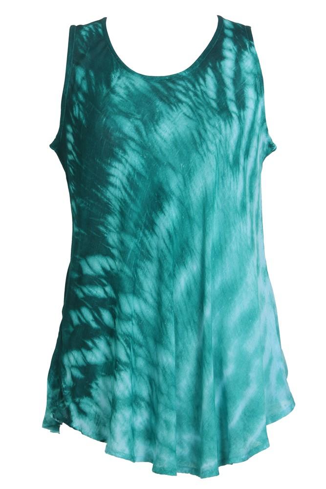 Tie Dye Scooped Neck Tank Top 18806 - Advance Apparels Inc