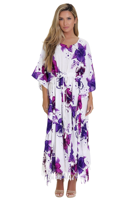 Tropical Print Cover-Up TH-2034 - Advance Apparels Inc