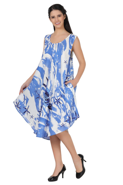 Turtle Print Beach Dress 422125 - Advance Apparels Inc