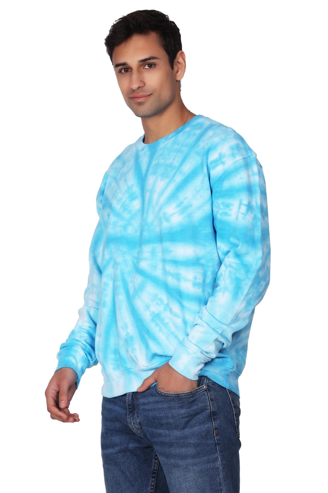 Unisex Tie Dye Crewneck Cotton Blend Comfortable Activewear 8605 - Advance Apparels Inc