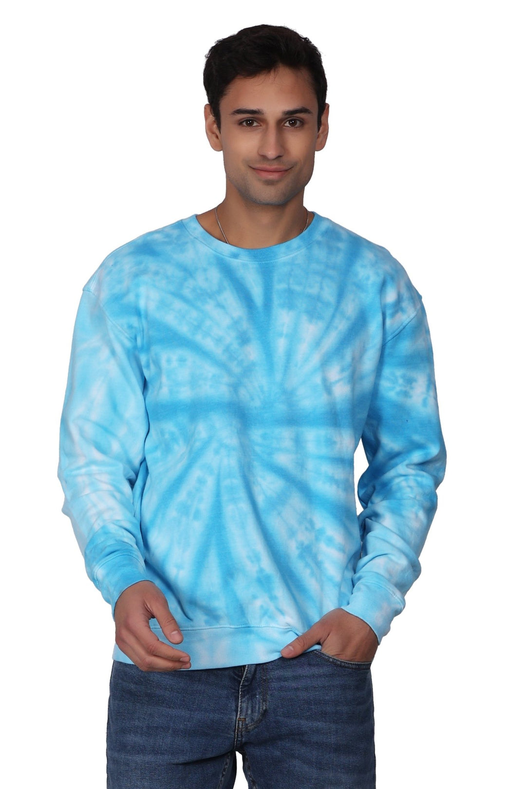 Unisex Tie Dye Crewneck Cotton Blend Comfortable Activewear 8605 - Advance Apparels Inc