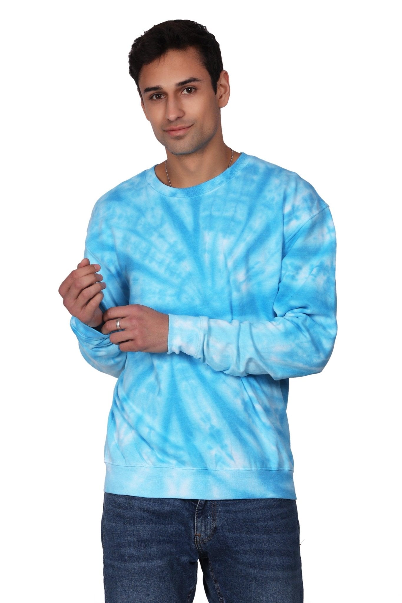 Unisex Tie Dye Crewneck Cotton Blend Comfortable Activewear 8605 - Advance Apparels Inc