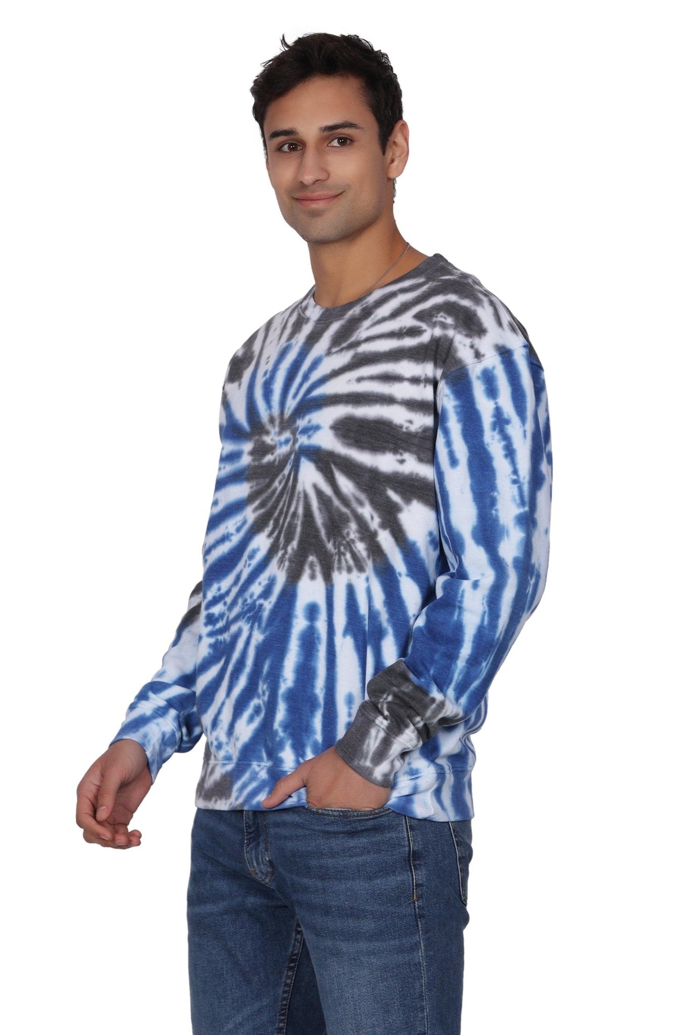 Unisex Tie Dye Crewneck Cotton Blend Comfortable Activewear 8606 - Advance Apparels Inc