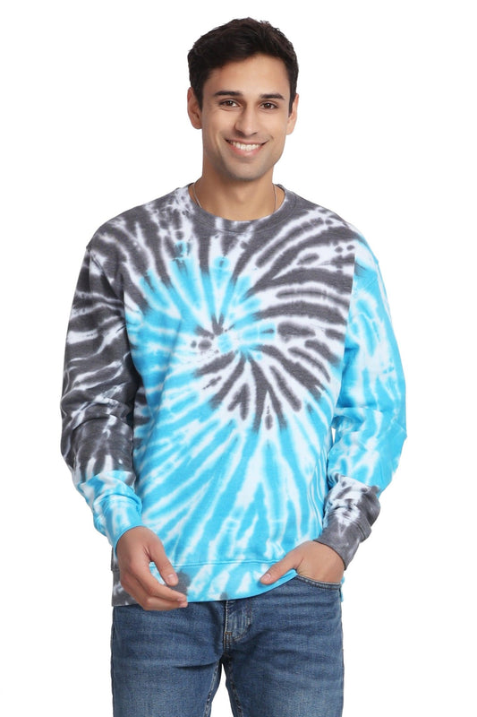 Unisex Tie Dye Crewneck Cotton Blend Comfortable Activewear 8606 - Advance Apparels Inc