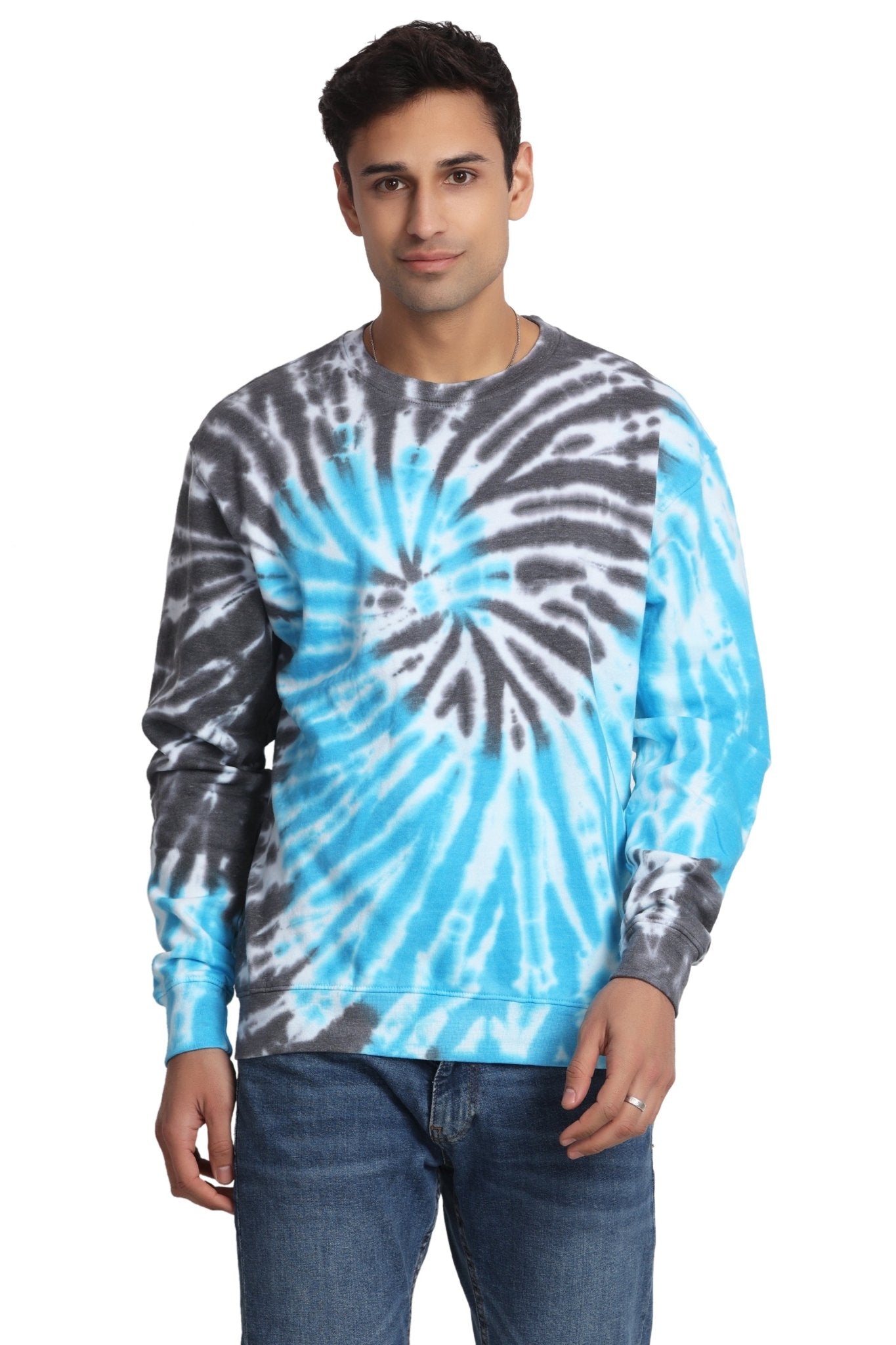 Unisex Tie Dye Crewneck Cotton Blend Comfortable Activewear 8606 - Advance Apparels Inc