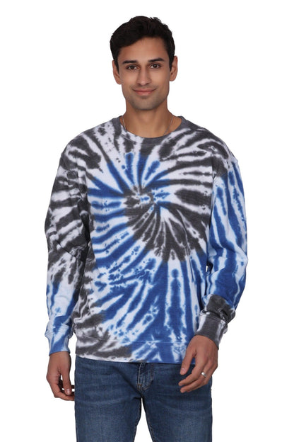 Unisex Tie Dye Crewneck Cotton Blend Comfortable Activewear 8606 - Advance Apparels Inc