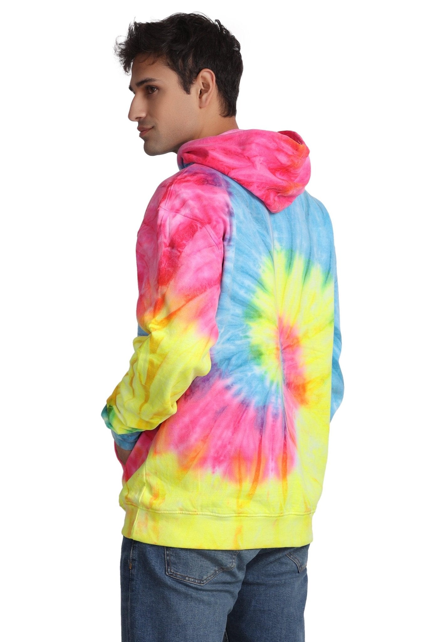 Unisex Tie Dye Pullover Hoodie Premium Cotton Blend Activewear H703 - Advance Apparels Inc