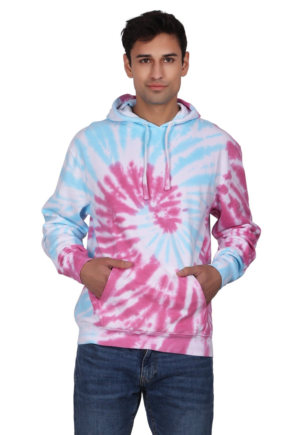 Unisex Tie Dye Pullover Hoodie Premium Cotton Blend Activewear H703 - Advance Apparels Inc