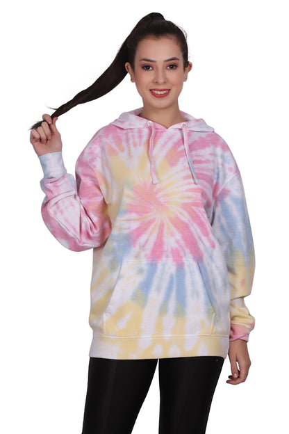 Unisex Tie Dye Pullover Hoodie Premium Cotton Blend Activewear H703 - Advance Apparels Inc