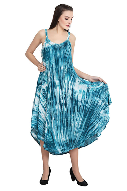 V-Neck Tie Dye Dress 19290 - Advance Apparels Inc