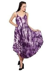 V-Neck Tie Dye Dress 19290 - Advance Apparels Inc