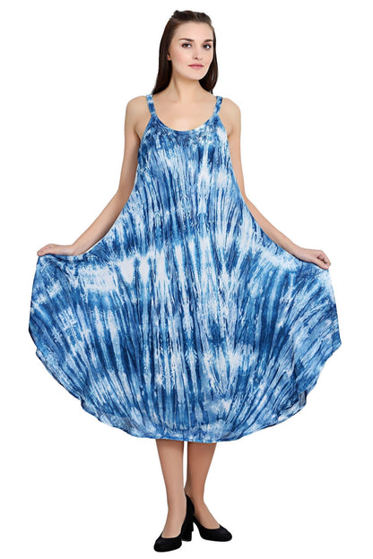 V-Neck Tie Dye Dress 19290 - Advance Apparels Inc