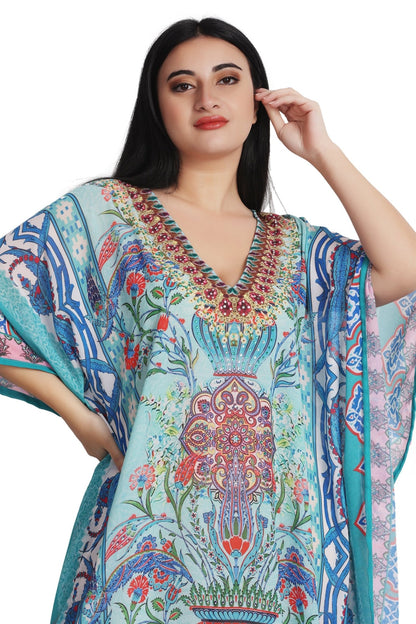 Womens Maxi Kaftan Cover Up PD-9521 - Advance Apparels Inc