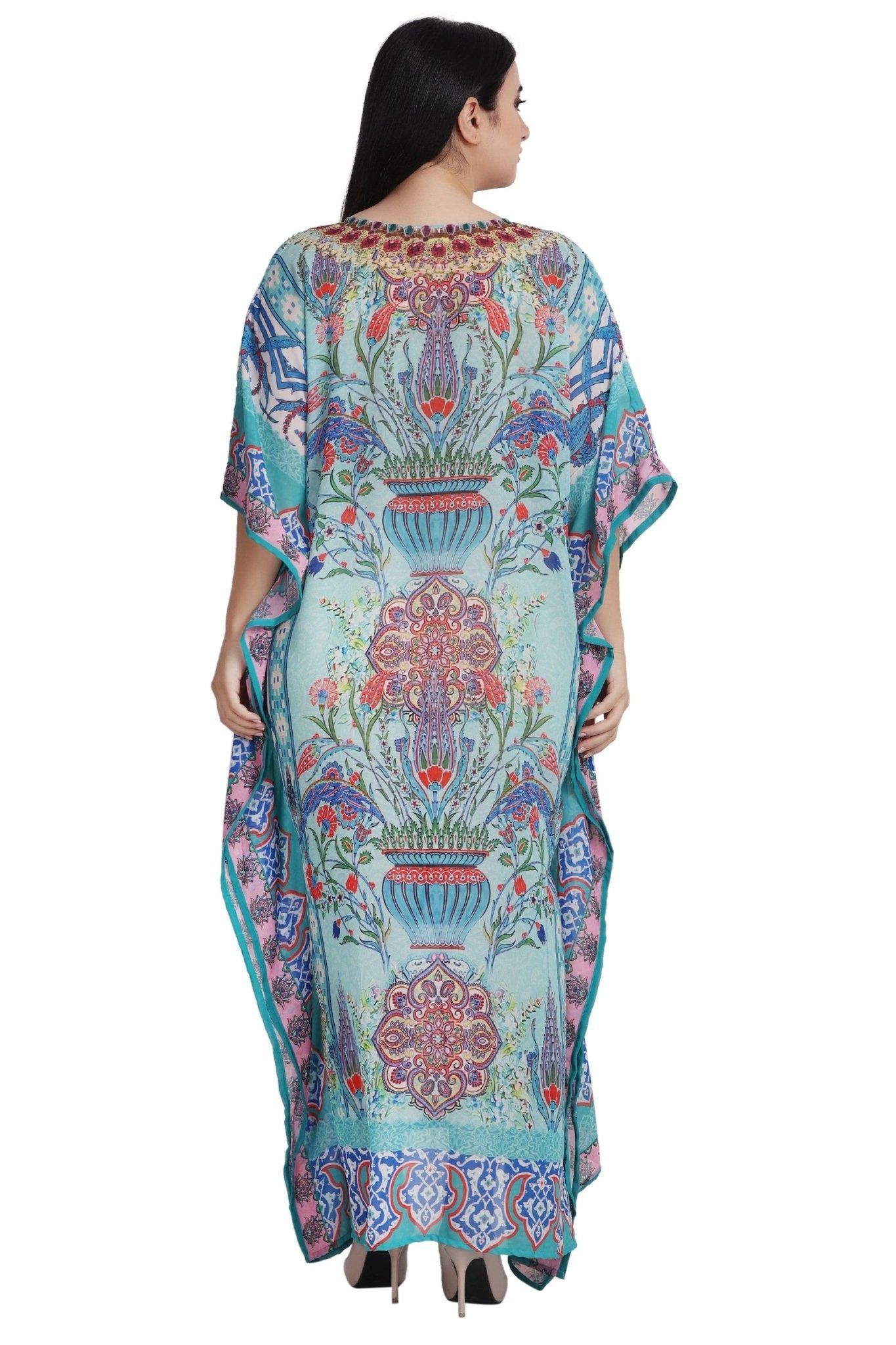 Womens Maxi Kaftan Cover Up PD-9521 - Advance Apparels Inc