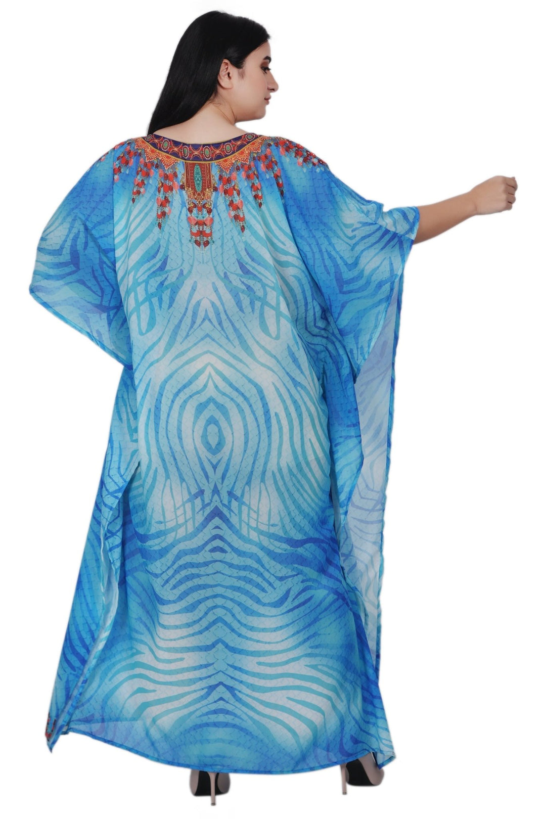 Womens Maxi Kaftan Cover Up PD-9522 - Advance Apparels Inc