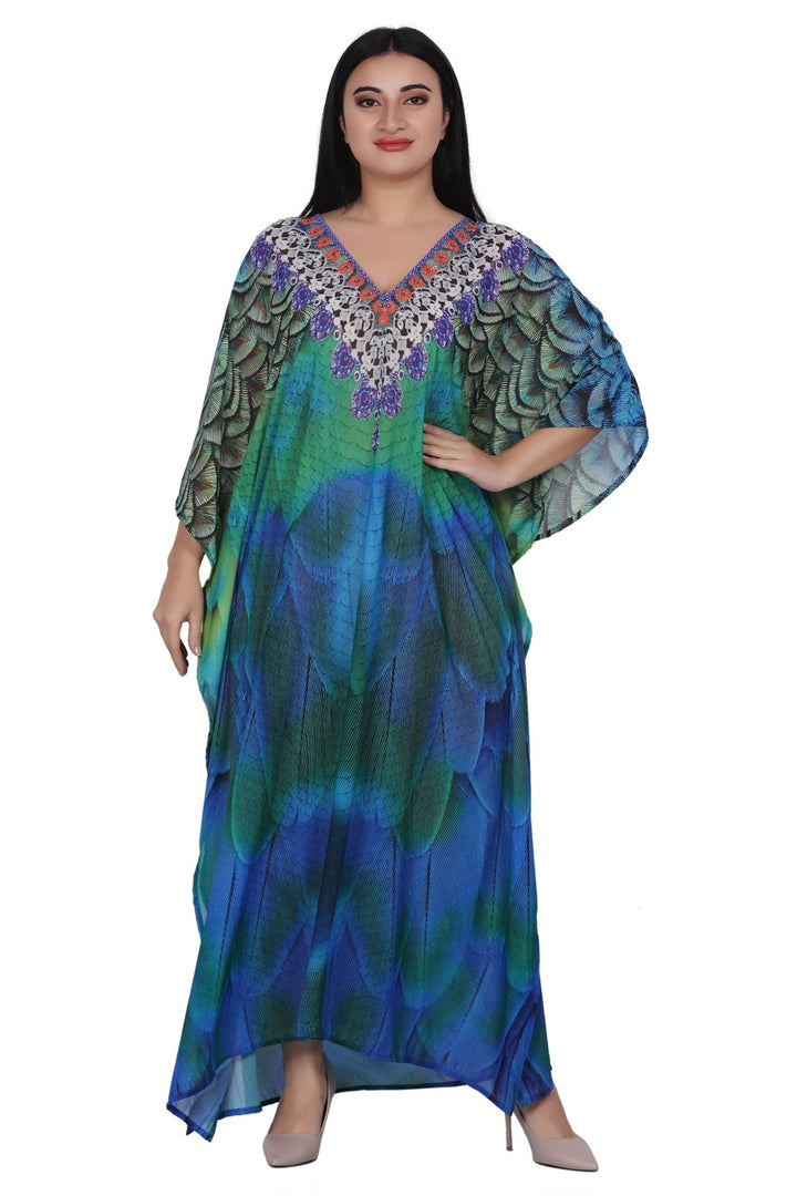 Womens Maxi Kaftan Cover Up PD-9523 - Advance Apparels Inc