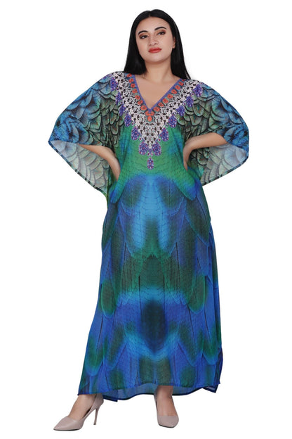 Womens Maxi Kaftan Cover Up PD-9523 - Advance Apparels Inc