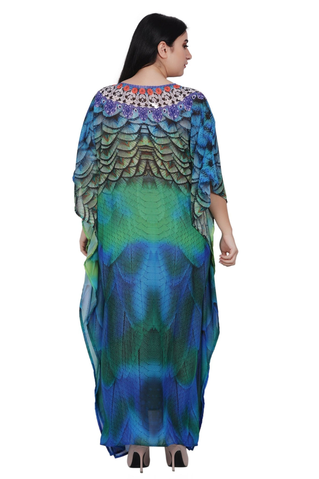 Womens Maxi Kaftan Cover Up PD-9523 - Advance Apparels Inc