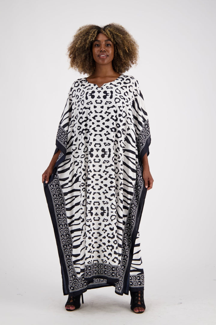 Zebra Print Kaftan KAF-1042 - Advance Apparels Inc