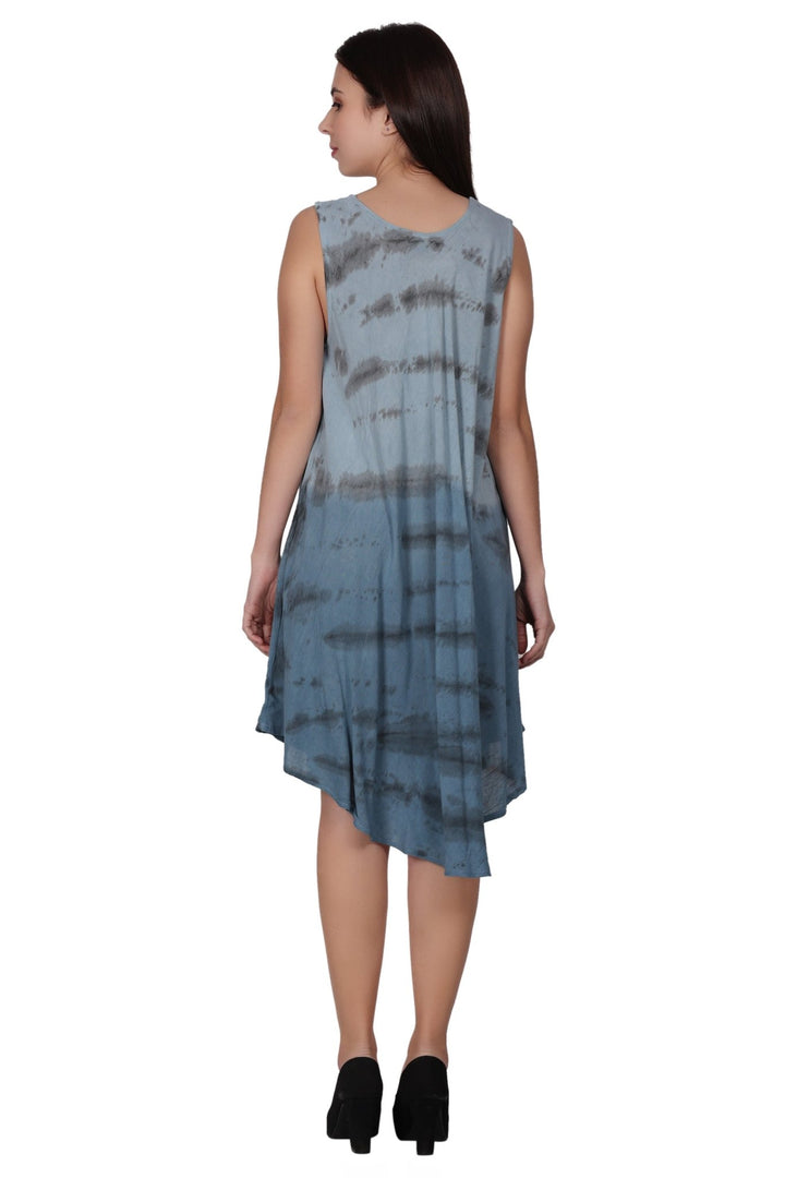 Zebra Stripe Tie Dye Beach Dress 482158 - Advance Apparels Inc