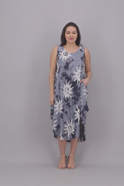 Sun Printed Beach Dress 17147