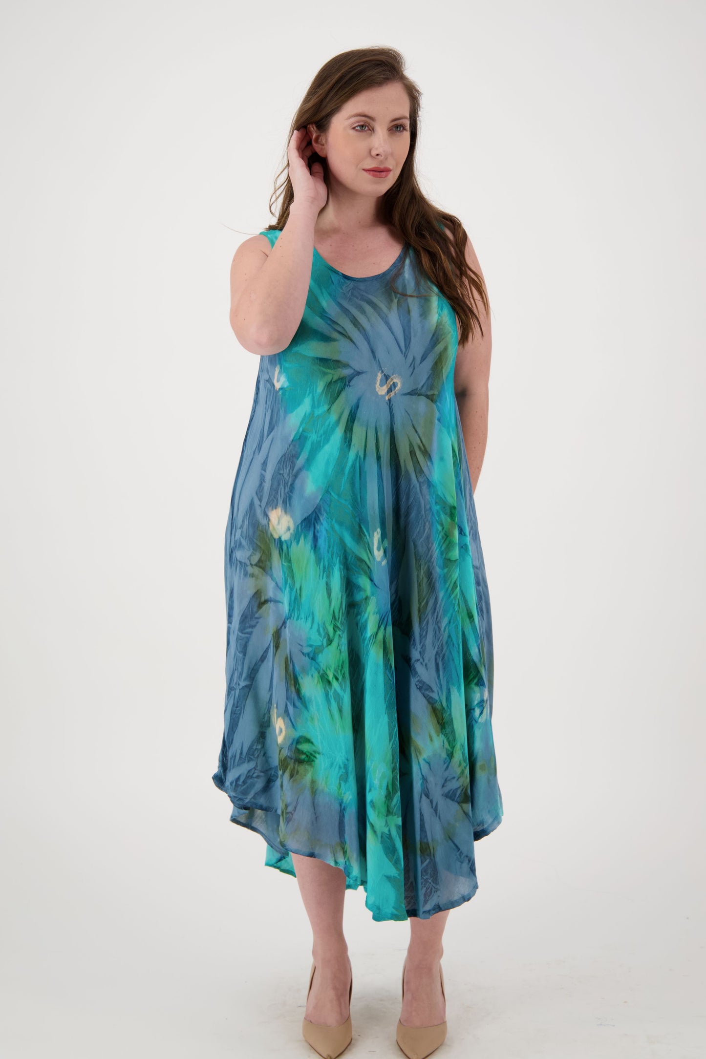 Classic Tie Dye Beach Dress 13800 - Advance Apparels Inc